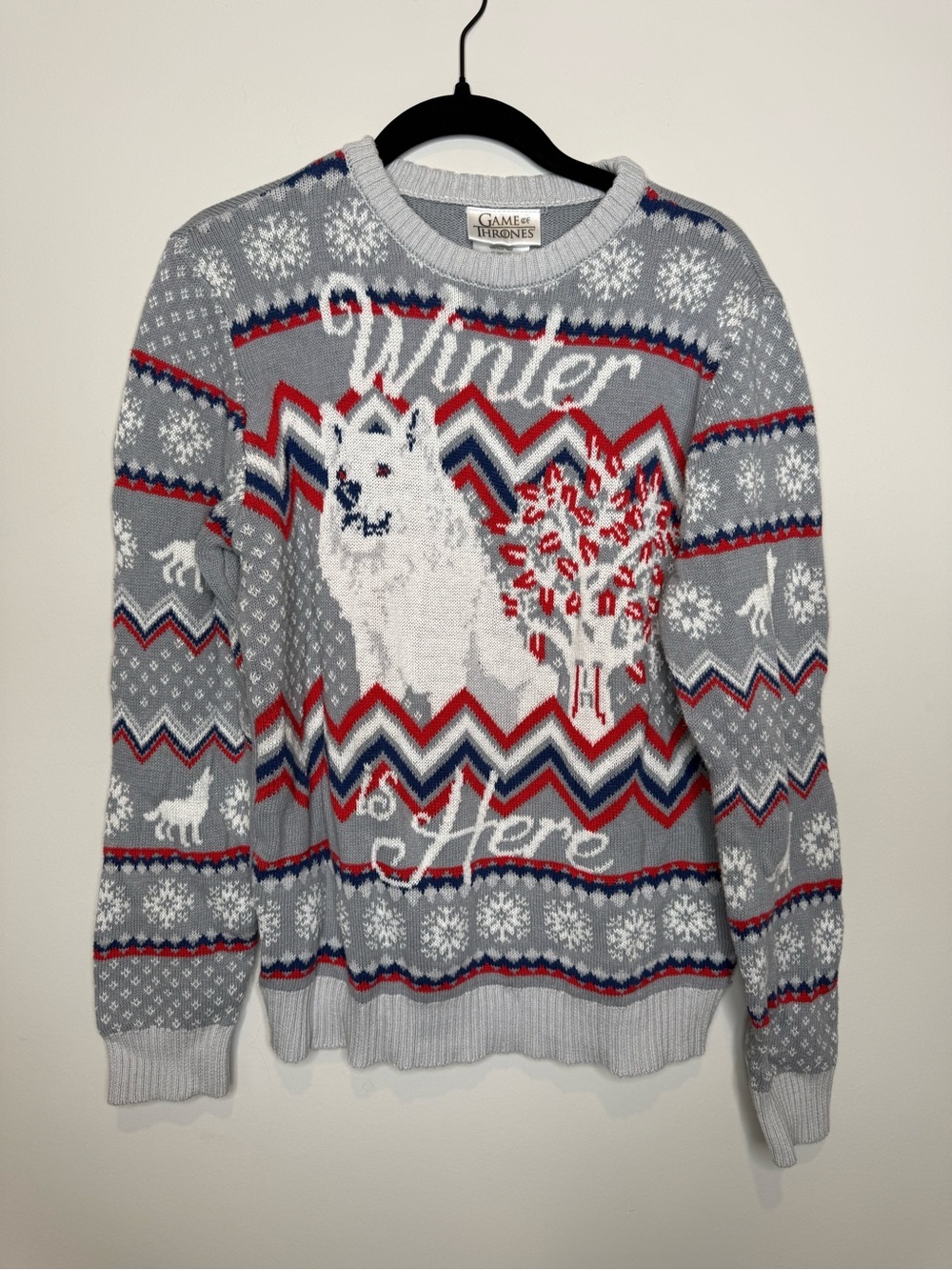 Game of Thrones Kids Gray "Winter Is Here" Knit Sweater